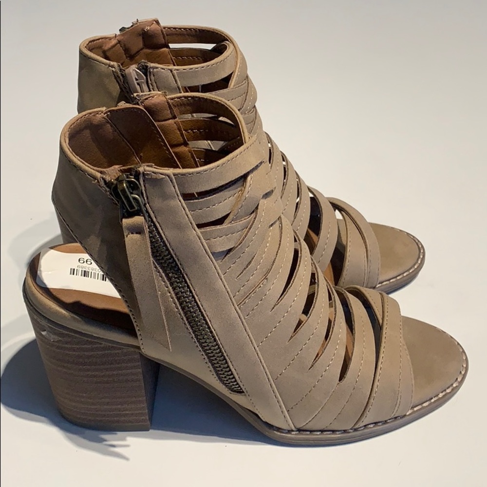 Opened Toed Bootie Heels